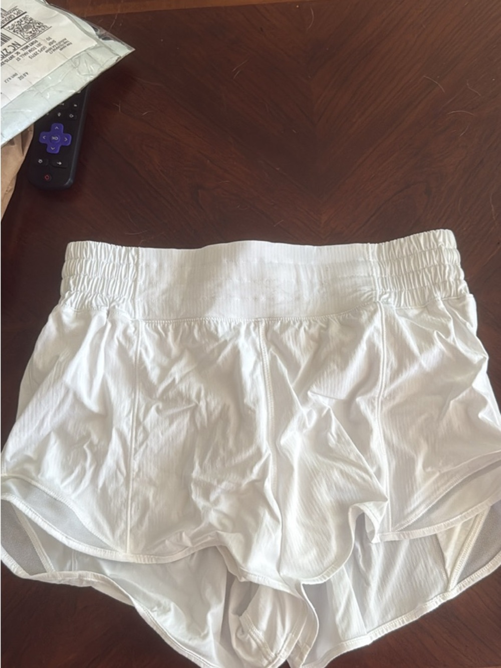 lululemon athletica White Women's Athletic Shorts with Elastic Waistband